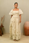 Ivory Meadow Maxi Dress - Anasi