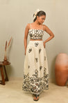Ivory Noir Embroidered Set - Anasi
