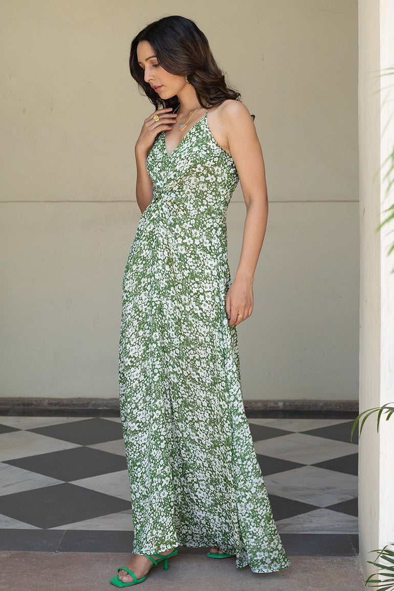 green floral dress - anasi