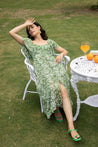 green midi dress - anasi